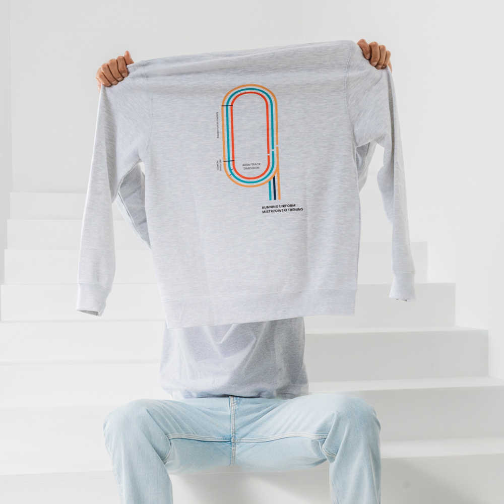 Running uniform - bluza jasnoszara